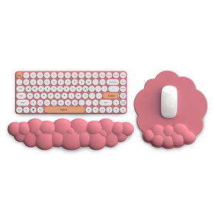 Ergonomicamente projetado memória espuma nuvem pulso resto para teclado computador