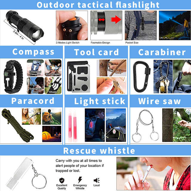 Factory Customization Outdoor First Aid Kit Camping Accessories Outdoor Medical Kit Gear Survival Kit