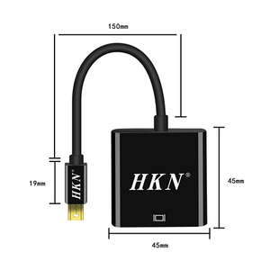Gold Plated Type-C <strong>to</strong> HD Adapter, 4K Displayport Converter Cable for Dual Monitor Adapter MacBook Pro - Product Image 2