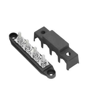Power Distribution Block Bus Bar 5/16&quot; Terminal Stud 4 Post with Cover, RV Car Marine Automotive Battery <strong>Busbar</strong> - Product Image 4