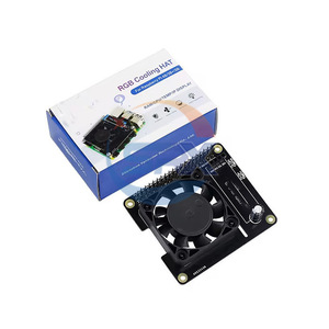 Raspberry Pi Intelligent Personal Steward 4B/3B + Ventilador de refrigeración Control de temperatura Placa de expansión Carcasa RGB Monitor en tiempo real