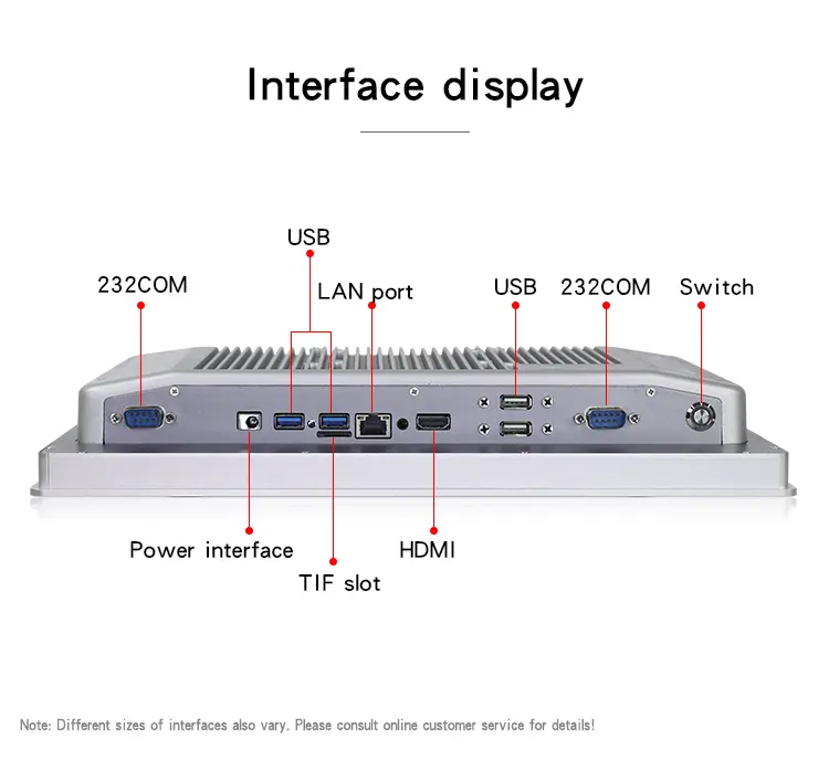 10.4 인치 10 포인트 Plc 태블릿 프로그램 메이블 임베디드 정전식 산업용 컴퓨터 패널 PC 터치 스크린 모니터 디스플레이