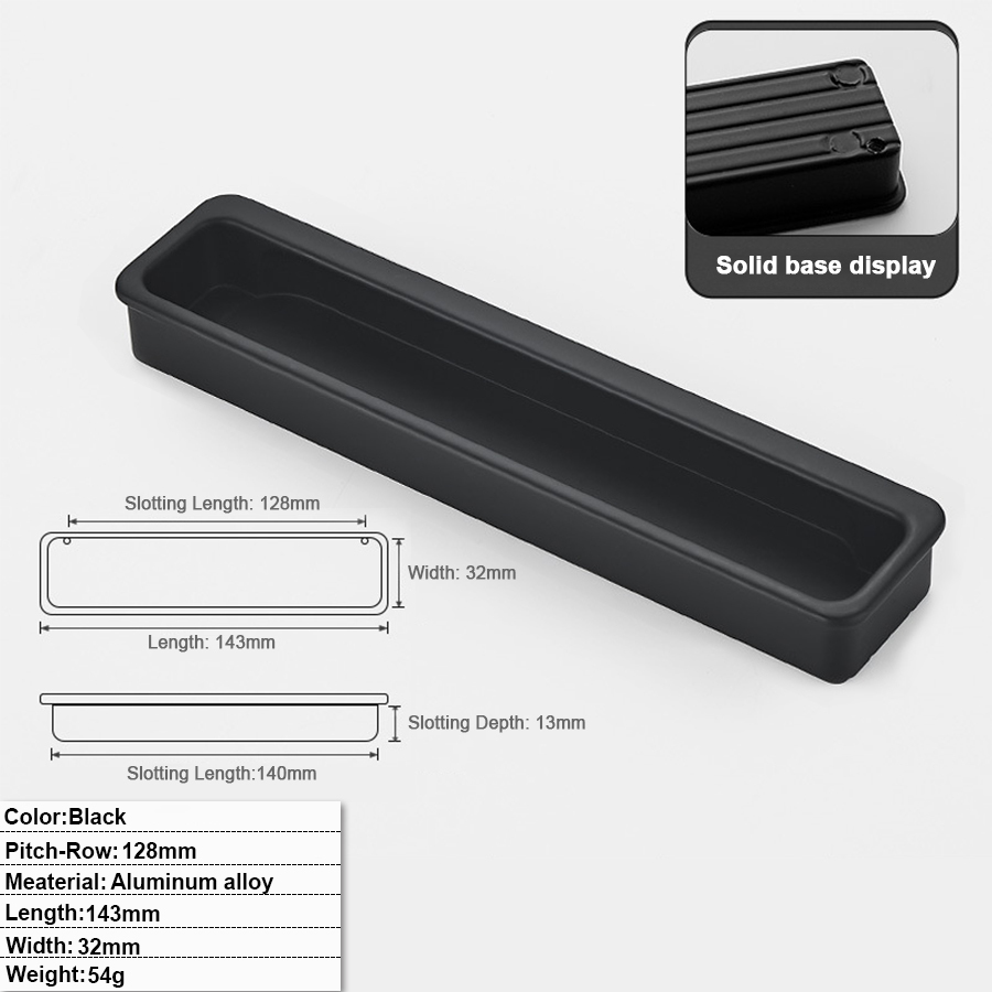 128mm Hole distance - Black