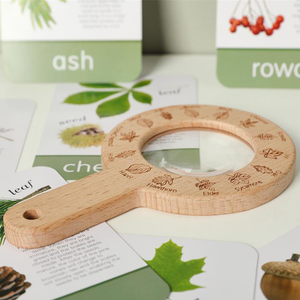 Preschool Science Magnifier Early <strong>Learning</strong> STEM Activity Wooden Magnifying Glass <strong>Explorer</strong> Set Nature Observation - Product Image 4