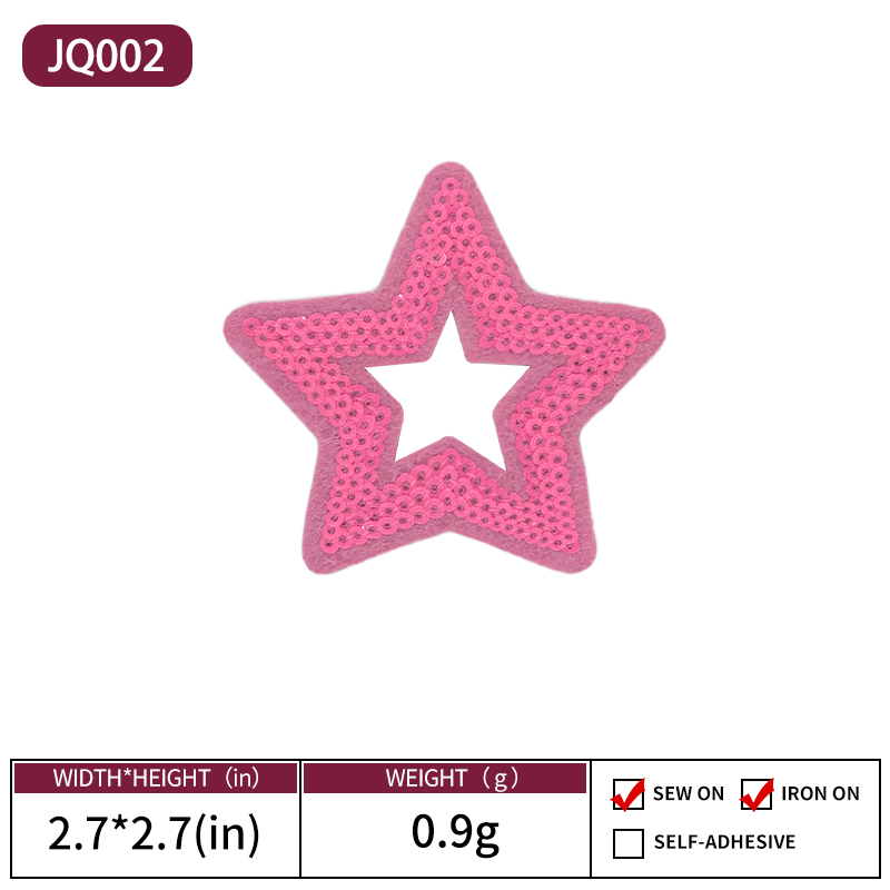 Stella a cinque punte rosa rosa JQ002