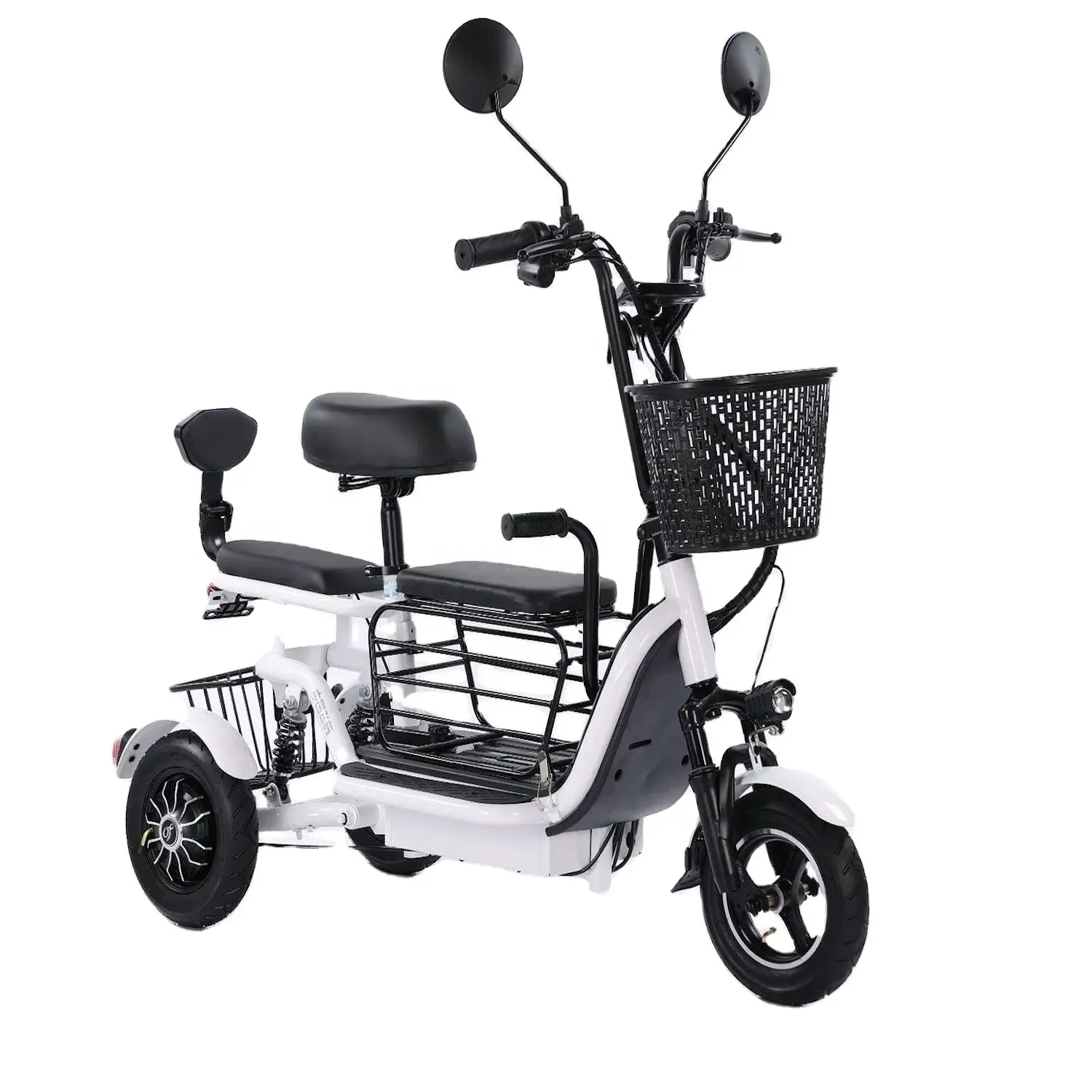 10 pollici vendite dirette di fabbrica batteria al litio pieghevole triciclo elettrico piccolo scooter leggero trikes elettrico
