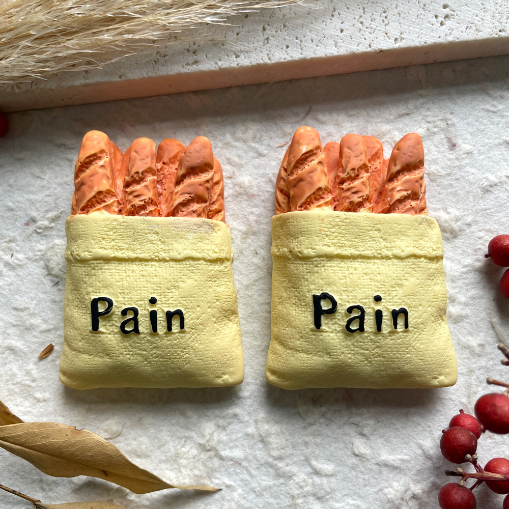 Sac à pain en tissu jaune 43*61mm