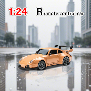Новый оранжевый 1:24 полупропорциональный 2,4 г Радио RC гоночный автомобиль высокоскоростной дрейфующий водонепроницаемый зарядный образовательный пульт дистанционного управления - Product Image 2