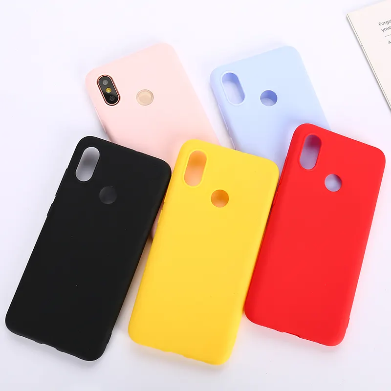 Colore TPU Custodia In Silicone Per Xiaomi Redmi Nota 6 5 7 8 Pro Redmi 7 6A 7A Opaca di Caso Per xiaomi Mi 9 SE Mi 9T Mi8 Lite Mi A2 A1 A3