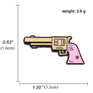 Ghim Kim Loại Súng Đồ Chơi Mô Phỏng Ghim Cài Ve Áo Thiết Kế Mới Phổ Biến Thiết Kế Huy Hiệu Tùy Chỉnh Chất Lượng Cao - Product Image 5