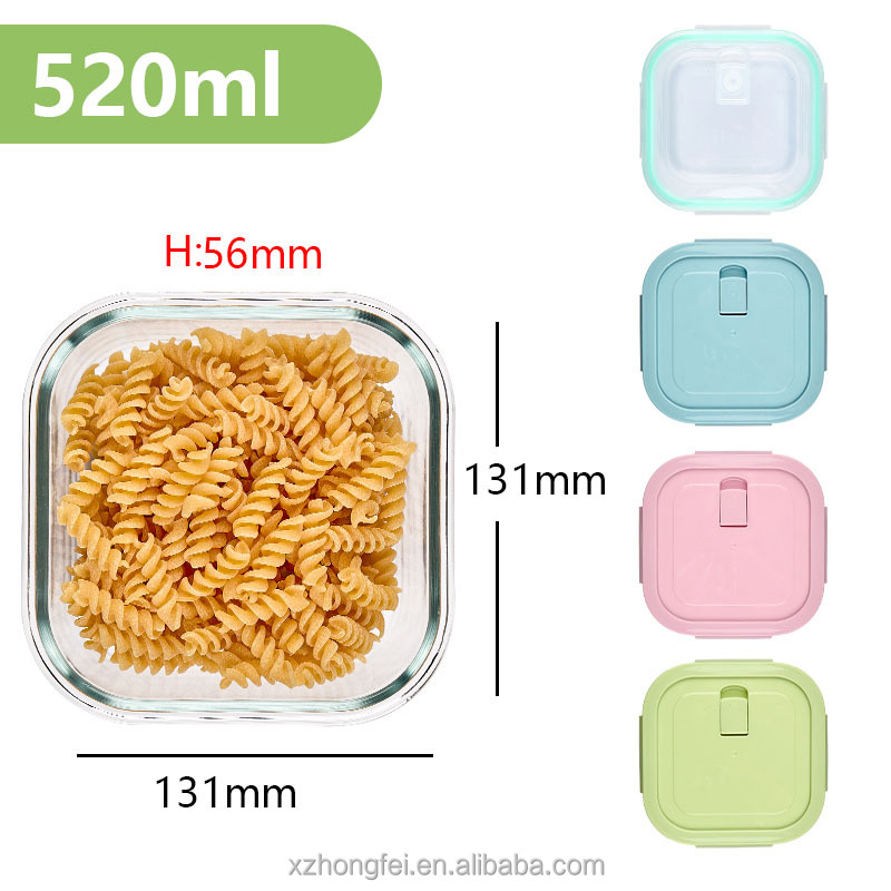 Transparent square 520ml