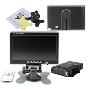 Monitor de respaldo en el tablero del vehículo, pantalla LCD TFT a color digital HD de 7 "para automóvil con 4 entradas de video para cámara Mdvr - Product Image 1