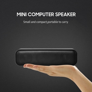 Мини-компьютерный динамик проводной USB Настольный стерео динамик декодирование аудио двухканальный плеер звуковая панель аудио - Product Image 3