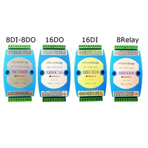 8DI-8DO 16DI 16DO RS485 Isolated Communication <strong>MODBUS</strong> RTU PLC Expansion Board Digital <strong>Input</strong> &amp; <strong>Output</strong> DC 9-24V Relay Module