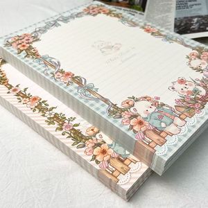 促销定制印刷A6记事本方形记事本文具卡哇伊日记写字板撕纸A5记事本记事本 - Product Image 3