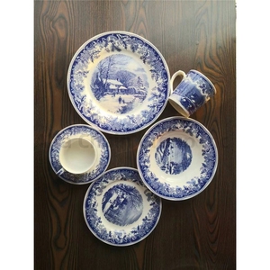 Custom Green Ceramic Restaurant Plate Irregular Design Colored Dinner Dishes Porcelain Tableware Sets Factory Wholesale - Product Image 3