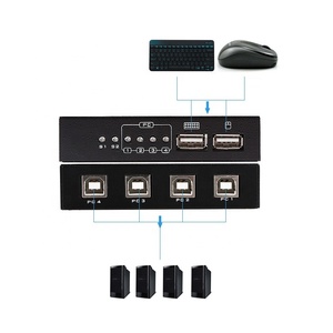 Mt-Viki 4 พอร์ต Usb2.0 Usb เมาส์คีย์บอร์ด Synchronizer - Product Image 5
