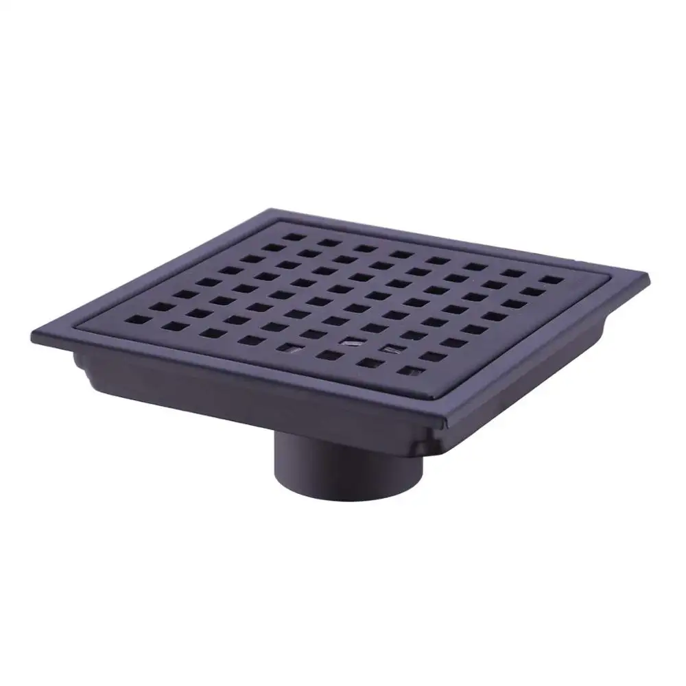 Homedec матовый черный 6 дюймов квадратный 304 из нержавеющей стали для ванной комнаты с решеткой для удаления