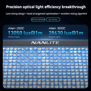 NANLITE Alien 150/300C tam renkli RGB dolgu ışığı, renk ışık canlı yayın odası tavan ışık, açık ışık - Product Image 3