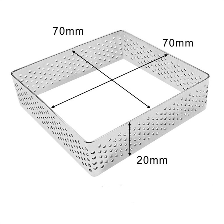 Forme carrée argentée