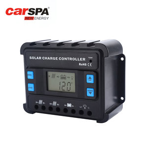 Fabbrica del Controller del caricatore solare di buona qualità 12V 24V 40A Display LCD custodia in ABS CE RoHS doppio terminale ingresso fotovoltaico Controller PWM - Product Image 3