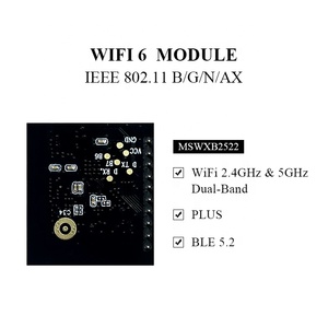 MSWXB2522 <strong>WiFi</strong> 6 Wireless <strong>Module</strong> IEEE 802.11ax 2.4G 5G Dual Band <strong>WiFi</strong> BLE 5.2 <strong>UART</strong> <strong>WiFi</strong> and BLE Combo <strong>Module</strong>