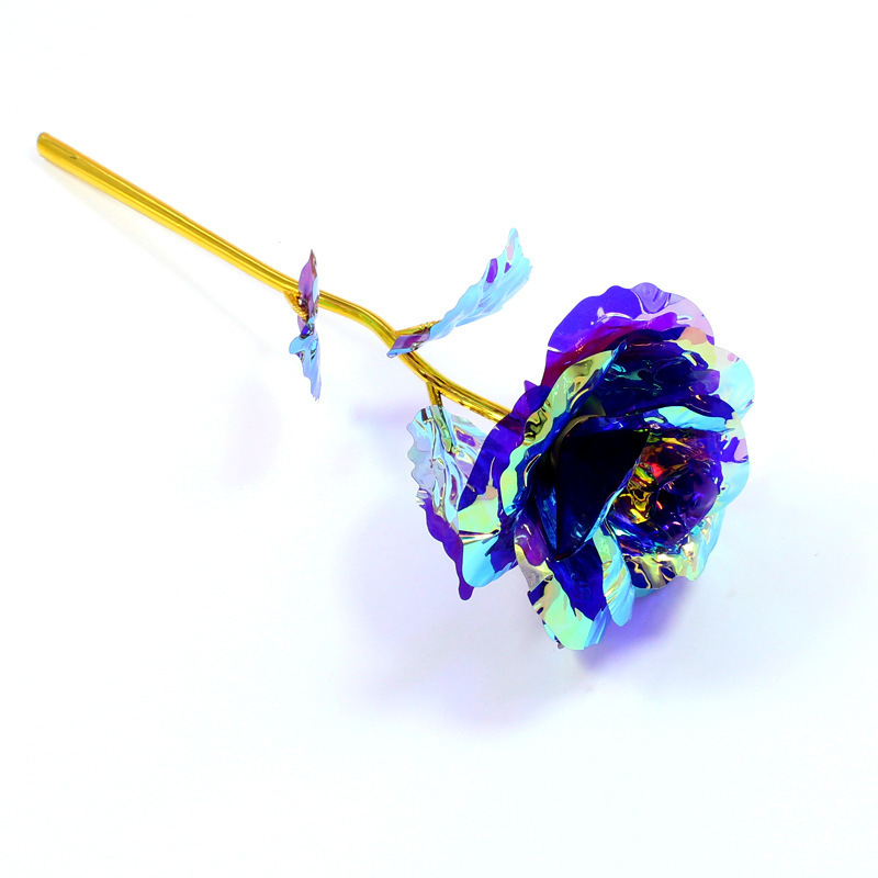 colorful One purple rose is 24 cm long.