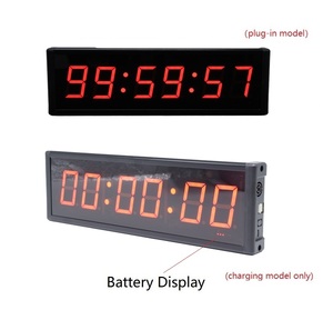 Es 2.3 pollici Display digitale a Led orologio di temporizzazione portatile ricaricabile alimentato a batteria Timer elettrico conto alla rovescia con pulsante cablato - Product Image 3