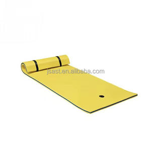 benutzerdefiniertes logo lily pad schwimmbad schwimmmatten große xpe schaumstoff strand schwimmende wasserboot matte für see faltbarer schaumstoff strandmatte