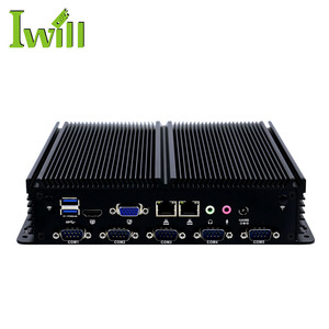 Personalizado I5 4300U Fanless Industrial Mini Pc Win Linux DDR3L 6USB 6COM 2Intel LAN VGA HD Sistemas integrados para uso industrial - Product Image 1