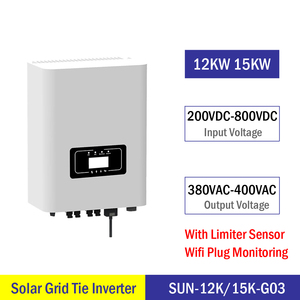 12KW 15KW三相ソーラーグリッドタイインバーター200V-800VDC入力から380VAC出力、リミッターセンサーとWifiプラグモニタリング付き - Product Image 5