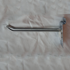 Supermarkt Einzelhandel Shopzubehör Anhänger Metall Silber Metall Plattewand Schleifenhaken