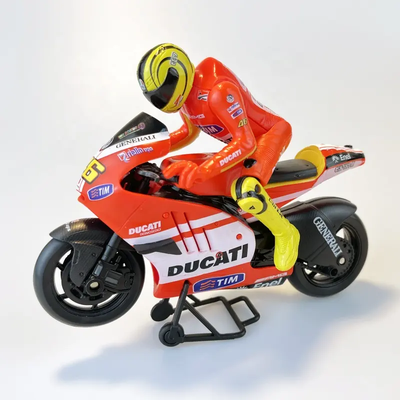 Figura personalizada de plástico para vehículos de juguete, modelo de motocicleta para competición