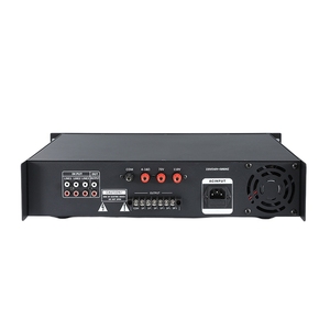 250W שחור 6 ערוצים פלט בקרה עצמאית תצוגת מסך דיגיטלי מגבר מתח עם רדיו Fm