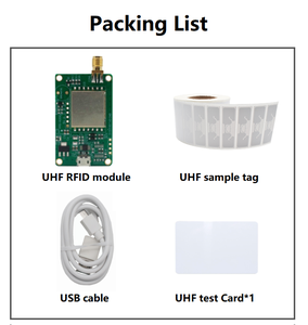 R200 çip mikro okuyucu uzun menzilli RFID UHF modülü yazar ahududu Pi TTL UART arayüzü mikro USB 1 Port RFID okuyucu modülü
