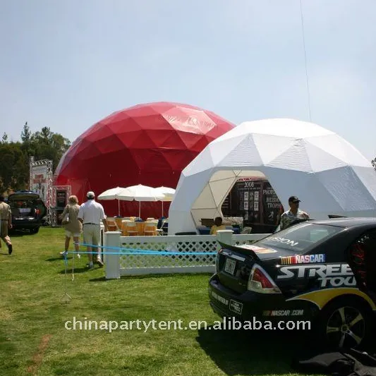 2014 gran oferta tienda de cúpula transparente de moda Popular de 6m para acampar/fiesta/vacaciones
