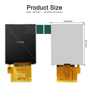 Polcd 1,77 "TFT-Bildschirm 128x160 Auflösung ST7735S Treiber-IC-MCU-Schnitts telle 1,77-Zoll-TFT-LCD-Anzeigemodul - Product Image 5