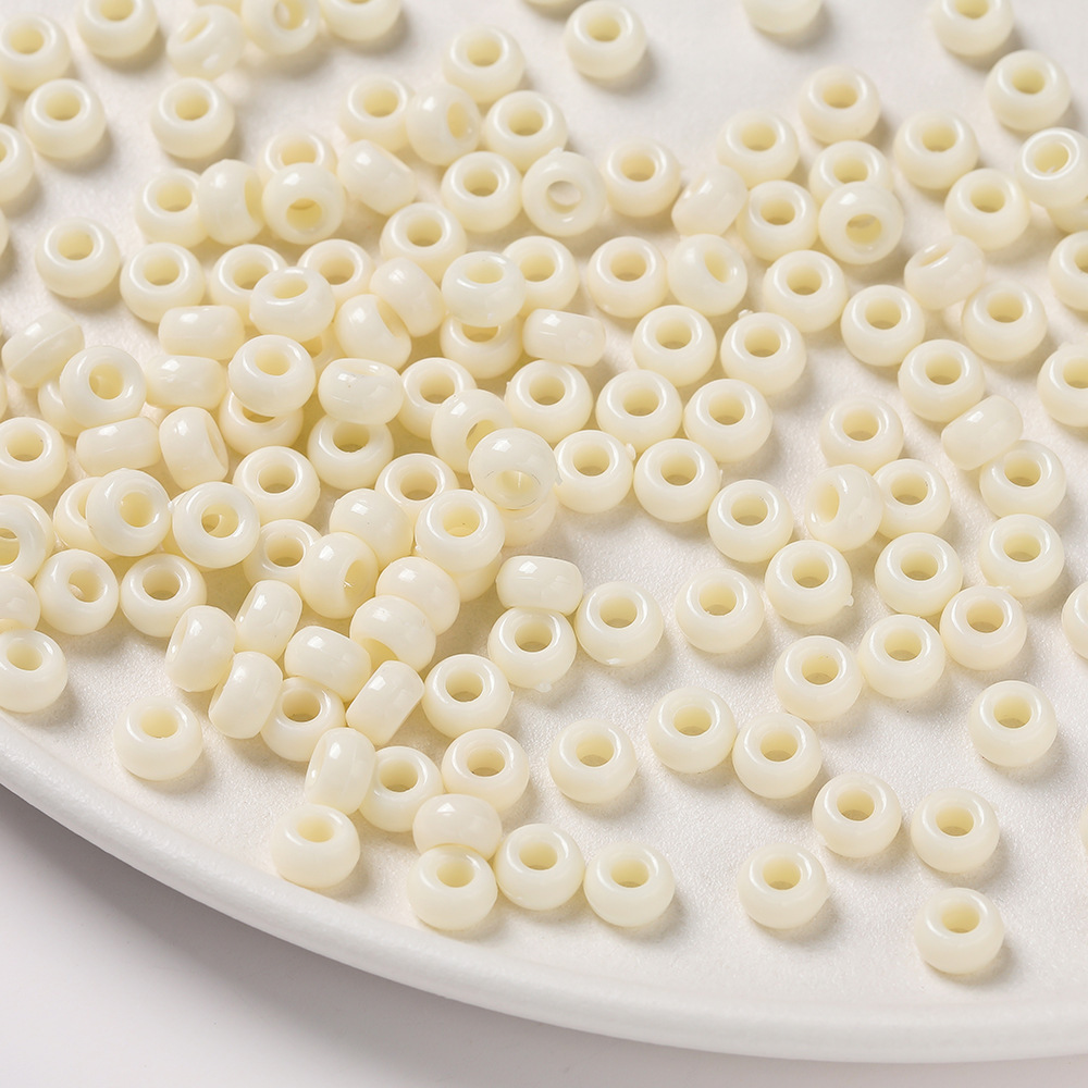 100 pièces unies blanc cassé