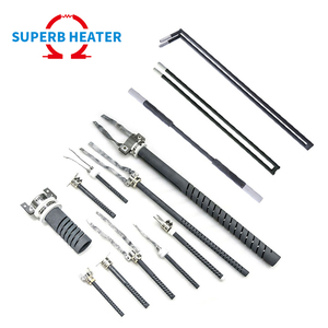 องค์ประกอบความร้อนรูปแท่งซิลิกอนคาร์ไบด์ I U ชนิด1400C 1500C อุณหภูมิสูง