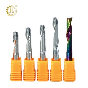 CNC uçları aşağı kesim sıkıştırma Spiral yönlendirici bit Ballnose PCB düz End Mill O flüt Spiral freze kesicisi tabela için - Product Image 3