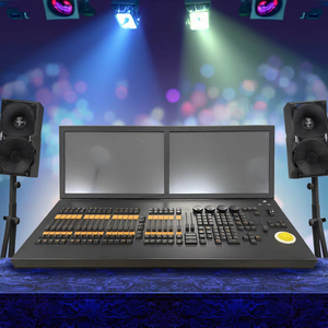 Phiên bản mới lớn màu đen ngựa MA2 RGB LED DMX512 điều khiển ánh sáng sân khấu giao diện điều khiển với IP20 đánh giá Dimmable Đèn sân khấu - Product Image 2