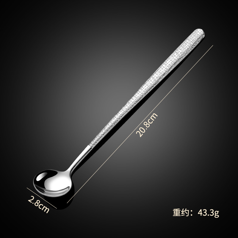 Acier inoxydable 304 - Motif strass - Fourchette à fruits (à trois dents)