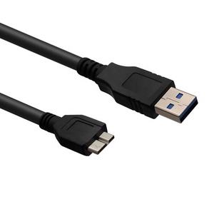 สาย USB 3.0 Micro B 5GB สายพ่วงการถ่ายโอนข้อมูล10-pin สาย PVC สำหรับ HDD เคส SSD ฮาร์ดดิสก์สำหรับไมโครโฟนลำโพง - Product Image 1