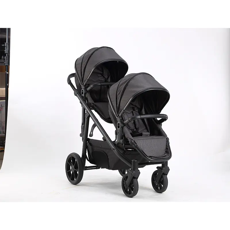 Wholesale European Double Infant Cart Foldable 3 In 1 twin baby Stroller