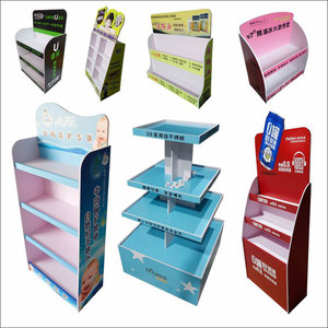 定制印刷pvc板波纹独立式商店<span class=keywords><strong>POS</strong></span>展示带液晶防水袋告诉手机纸展示架