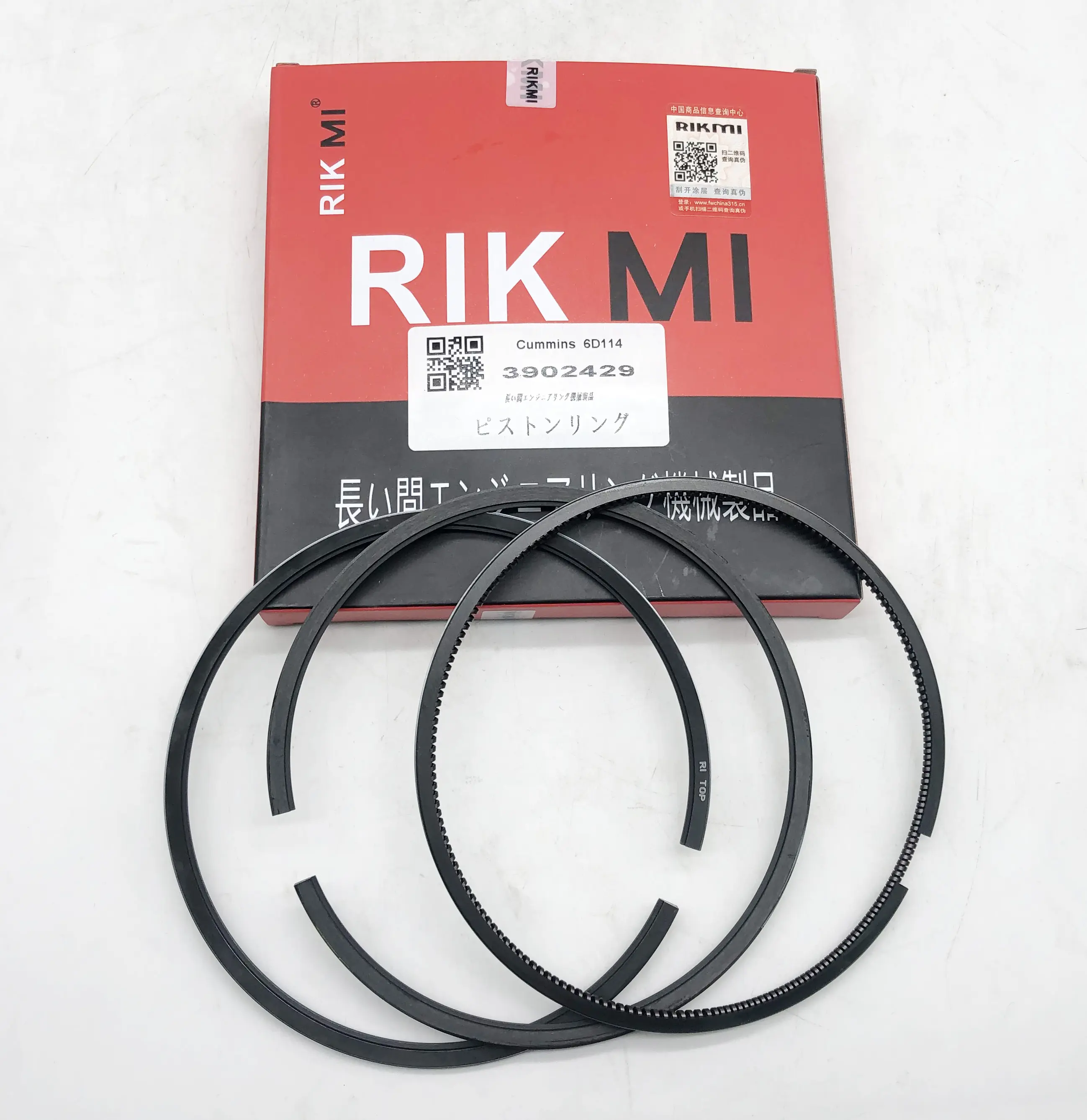 Rikmi مكبس عالي الجودة حلقة ل الكمون 6D114 محرك الديزل 3902429