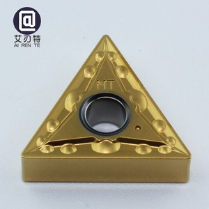 Inserto de torneado CNC de cerámica de Metal TNMG160404 Herramienta de torneado externo para torno con revestimiento de oro - Product Image 3