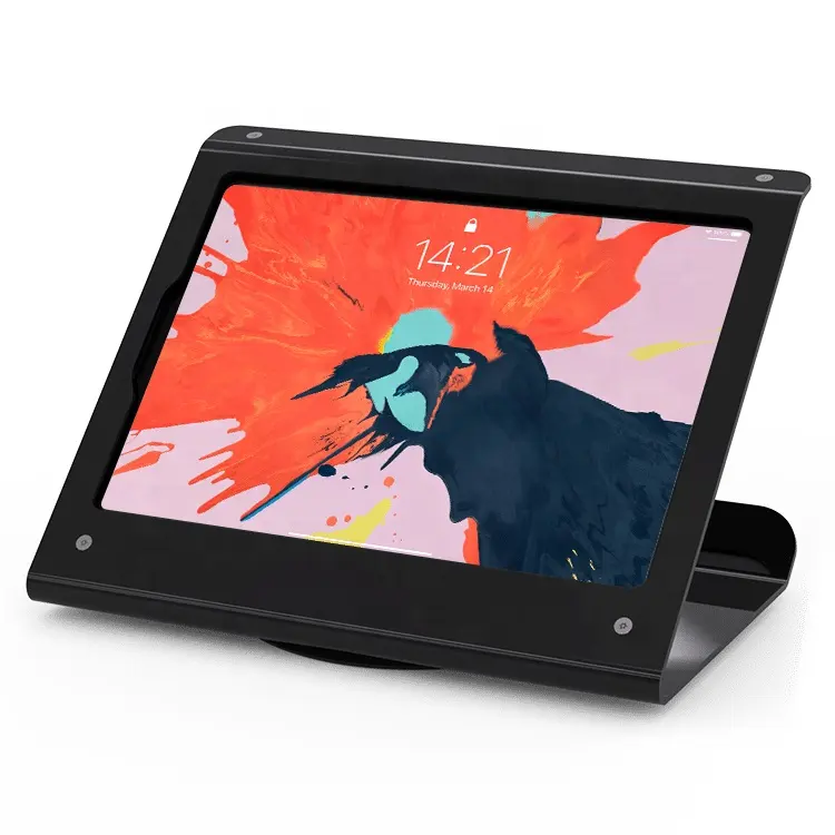 Stilvoller Anti-Theft Metall sicherer Tischplatte rotierender Tablet-Ständer für iPad