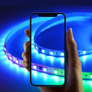 XINGLIGHT RGB LED ışık şeritler 24v ücretsiz kesme RGB5050 yatak odası ev dekorasyon için renk değiştirir - Product Image 4