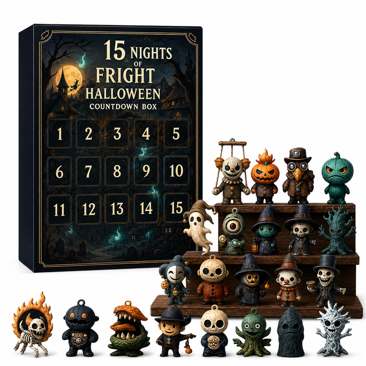 Caja sorpresa de terror de 15 noches.